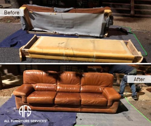 Leather Furniture Assemble and Reassemble sofa couch Disassembling breal apart fit into tight space moving Disassembly